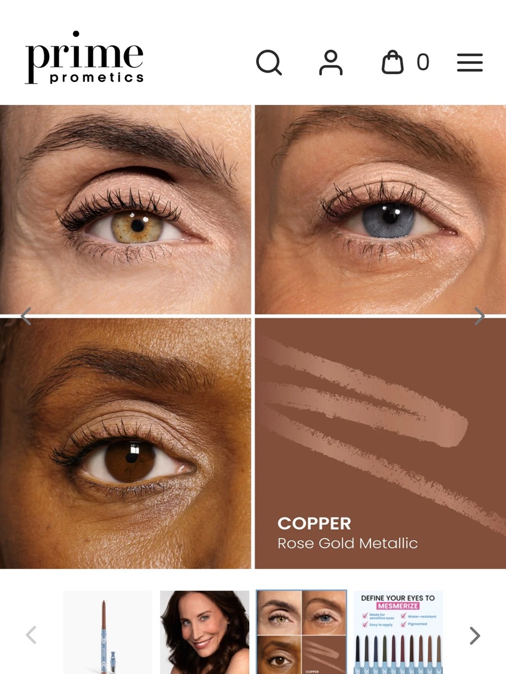 Prime Prometics PrimeEyes Copper Eyeliner